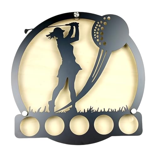 Soporte de pelota de golf montado en la pared para decorar tu salón u oficina