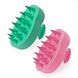 Masajeador Cuero Cabelludo, BoloShine Cepillo Cuero Cabelludo Masajeador Cabeza Silicona, Cepillo para Champú para Hombres, Mujeres y Mascotas Exfolia y Elimina Caspa, Promover Crecimiento del Pelo