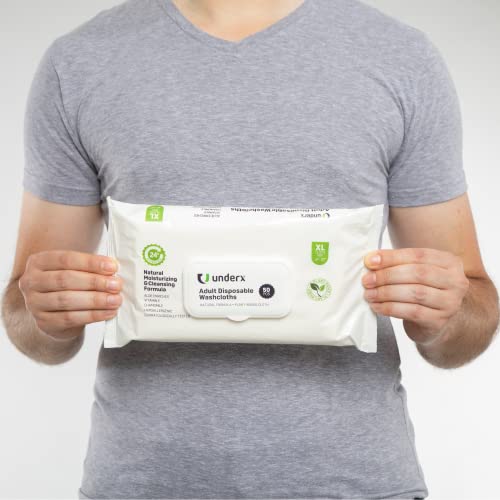 Underx Adult Disposable Xl Washcloths (1) #TOP4