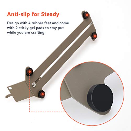 Catcan 2 in 1 Paracord Bracelet Jig, Paracord Jigs and Tools, Adjustable Length DIY Craft Bracelet Making Kit 4" to 13" with Free Cord and Buckles