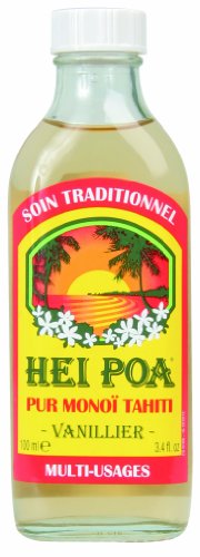 Hei Poa, Aceite corporal (Monoï Puro de Tahití, Perfume Vainilla) - 100 ml.