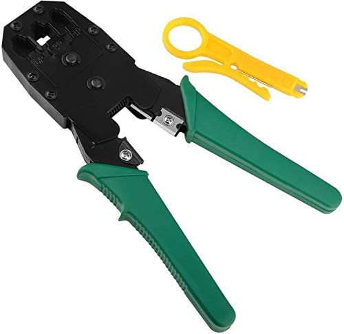 TA Technology Ahead 3 in 1 Modular Crimping Tool, RJ45, RJ11 CAT5E/CAT6 LAN Cutter with Cable Cutter