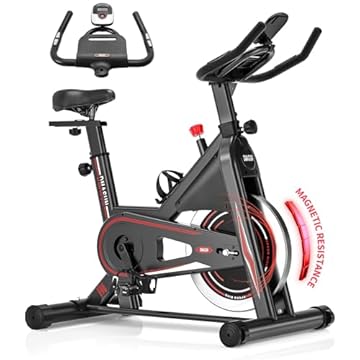 [2024 NEW] DMASUN Cyclette Cyclette con Resistenza Magnetica, Ergometro Cyclette Cyclette con Monitor LCD, Kardio Training Cycling Bike Indoor, Portata 160 kg Fitness Bike Casa