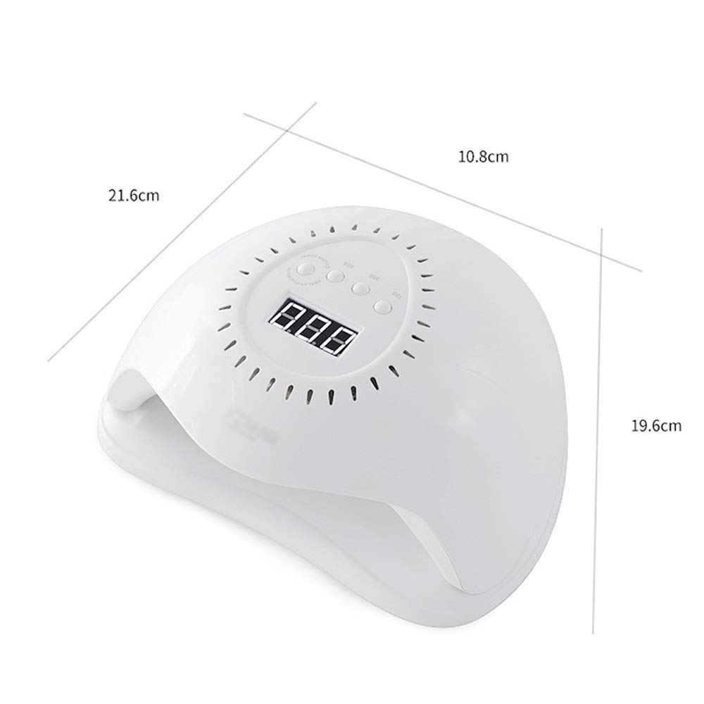 Lámpara de 120 W, lámpara LED para uñas de alta potencia para uñas, todos los esmaltes de gel, secador de uñas, Sensor automático, luz LED solar, herramientas de manicura para decoración de u