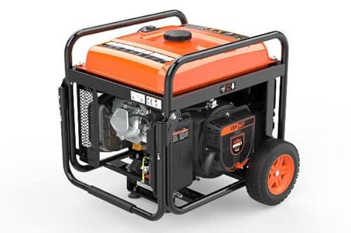 GENERGY Benzine-inverter, stroomgenerator met 7500 W max. 7200 watt schone stroom, E-start, afstandsbediening, stil en mobiel, 24 l tank, noodstroomaggregaat, generator, CRETA - Afbeelding 4