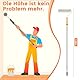 Fourindo Farbroller Set,Bestehend aus 4/9 Rollenhalter, 4 x 30cm Aluminium-Teleskopstangen, 4 Rollenhülsen und 1 Pinsel