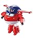SUPER WINGS – TRANSFORMING JETT POLIZEI –Verwandelbares Spielflugzeug und Roboterfigur für Kinder – Verwandelbarer Roboter aus der Zeichentrickserie – ab 3 Jahren