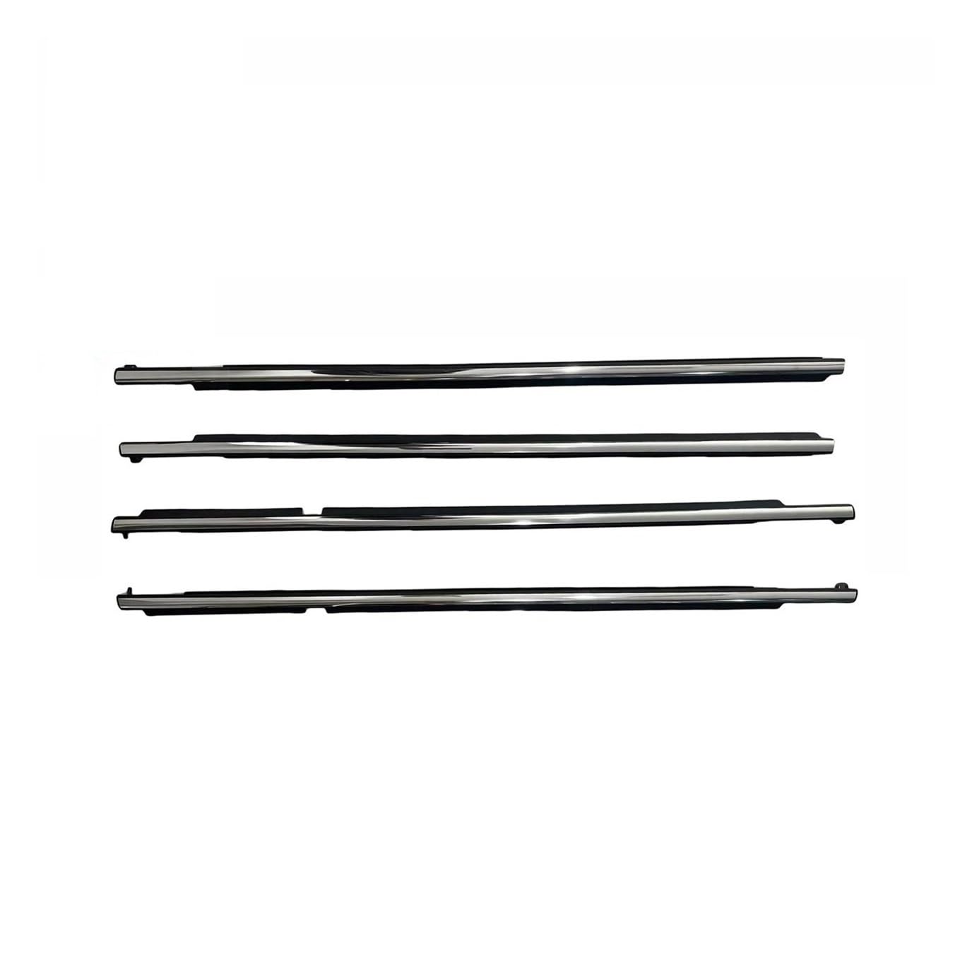 Sealing Strip 4PCS Chrome for Lexus for LX570 2007-2021 75712-60090 Weatherstrip Moulding Trim Seal Belt Outer Window Glass