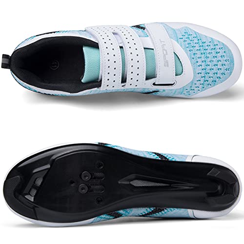 Image of Unisex Cycling Shoes Compatible with Peloton Indoor Riding Road Bicycle with Delta Cleats Outdoor Pedal Bike Shoes