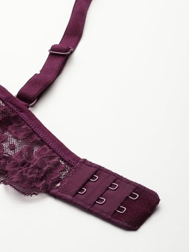 Image of LEADING LADY Women Bra | Non Padded | Non Wired | Full Coverage | T-Shirt Bra | Lace Style Adjustable Straps | Every Day Bra