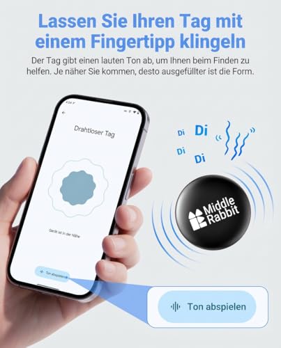 Magnetischer Auto Tracker für Android, Fahrzeug GPS Tracker ohne ABO, Android Ortungs-Tag kompatibel mit Google Find My Device, Versteckter Tracker für Auto & Motorrad
