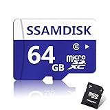 FlashPlus Micro SD SDXC TF Memory Card High Speed Class 10 With Micro SD Adapter (64GB)