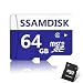 FlashPlus Micro SD SDXC TF Memory Card High Speed Class 10 With Micro SD Adapter (64GB)
