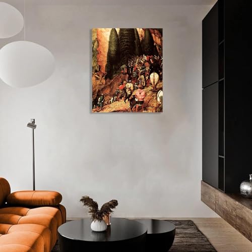 La conversion de Saül détail impression sur toile décoration murale classique 80x105cm