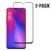 [2-Pack] HOMSRAY for Oneplus 6T Screen Protector, Tempered Glass Screen Protector Film for Oneplus 6T, 99.9% Transparent HD and Shatter-Proof