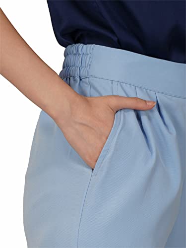 Image of fabcoast High Waist Wide Leg Loose Relaxed fit Women Pants - Flare Style, Half Waistband, Soft and Breathable Fabric - Ideal for Casual and Formal Wear.