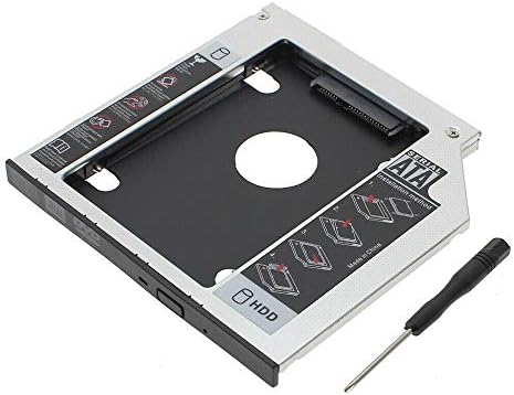 SSD HDD Caddy 9.5mm Aluminum SATA 2nd Hard Disk Drive Caddy Case Adapter for Universal Laptop CD/DVD-ROM Optical Bay