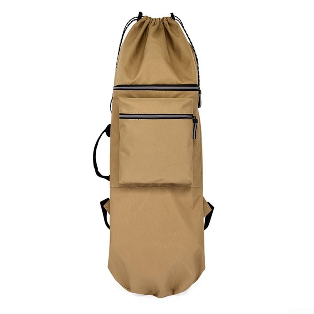 Sac à dos de longboard pour skateboard électrique étanche – Sac de rangement de 110 cm avec double bandoulière – Sac de transport portable en tissu Oxford – Capacité de 110 cm