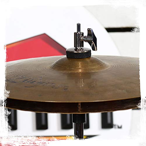Griffin Deluxe Hi-Hat Stand Hi Hat Cymbal Pedal With Pull Chain | Hihat Mount With Chrome Double Braced Hardware Accessory Set | Adjustable High Hat Holder Ideal For Mobile Percussion Drummers #TOP6