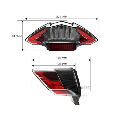 Feu de freinage DRL pour remplacer un éclairage moto usé GS - 7