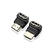Produktbild ADWITS Rechteckiger HDMI A-Stecker auf A Buchse, [2er Pack] 270-Grad- und 90-Grad-HDMI-Adapter Combo, Schwarz