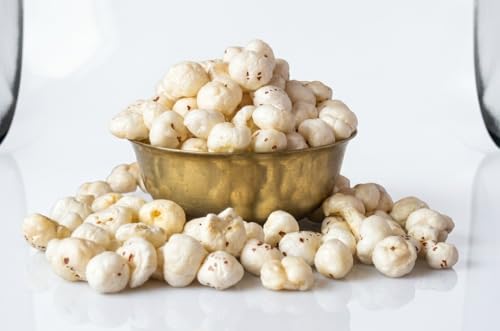 Image of Mars Makhana Fox Nuts, Natural Flavour, Gluten Free, High Protein with Dietary Fibre, Vegan, Raw Lotus Seeds for Roasting, Cooking, Kheer and Curry Recipes, 250g