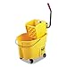 Mop Bucket and Wringer, 35 qt, Yellow