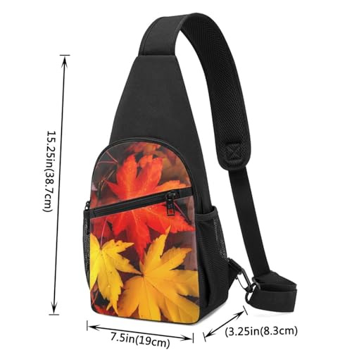 Sac à bandoulière feuilles d'érable léger pour éviter le mal de dos - 3