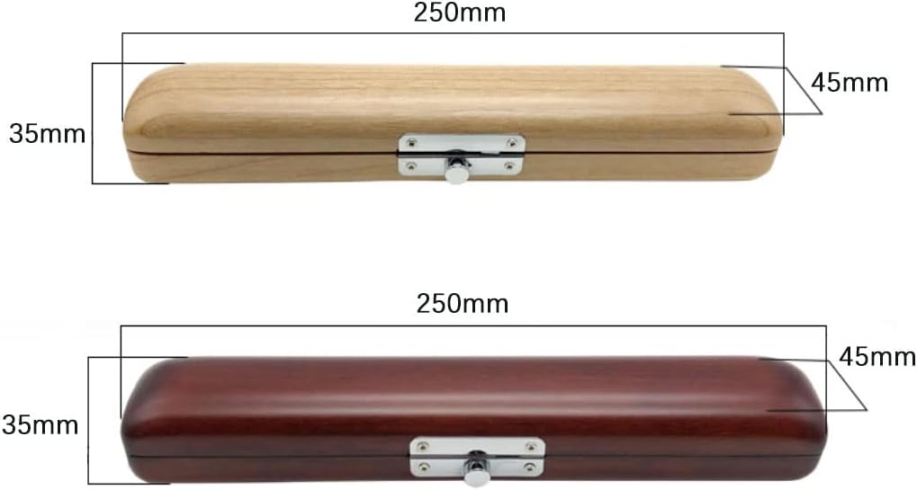 Jiayouy Flute Head Joint Case Mouthpiece Headjoint Storage Box Flute Instrument Accessories (Mahogony)