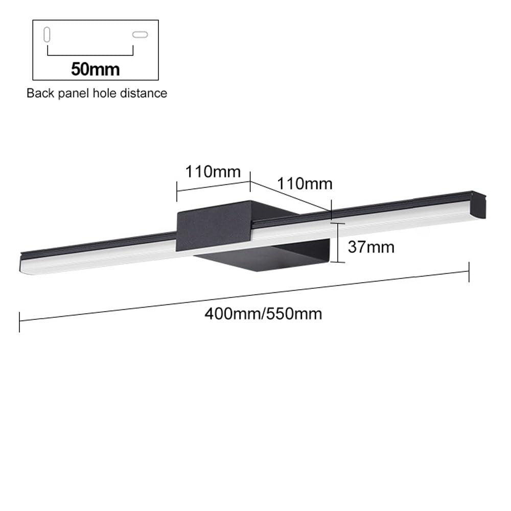 Jadssox LED-Waschtisch-Lichtleiste, lineare Badezimmer-Beleuchtung, Spiegelfrontlampe, Moderne Waschtisch-Wandleuchte, Make-up-Lampen, Lange Spiegelleuchten für Schlafzimmer, Wohnzimmer, Schminktisch