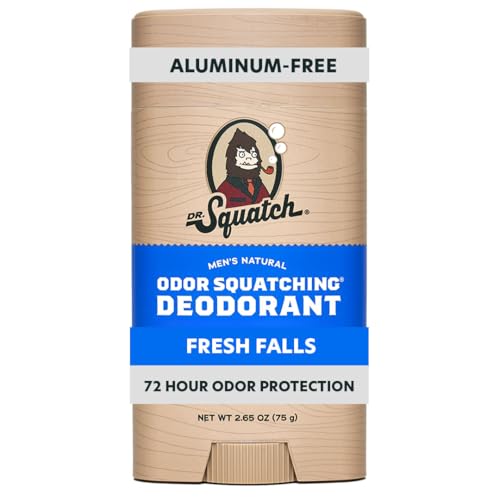 Dr. Squatch Natural Men’s Deodorant – Aluminum Free Natural Deodorant Men with Charcoal &...