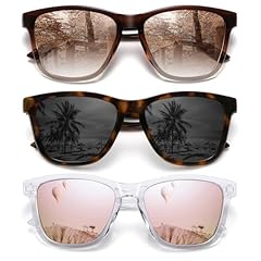 3 Pack Brown Gradient Lens + Pink Mirrored + Tortoise Grey