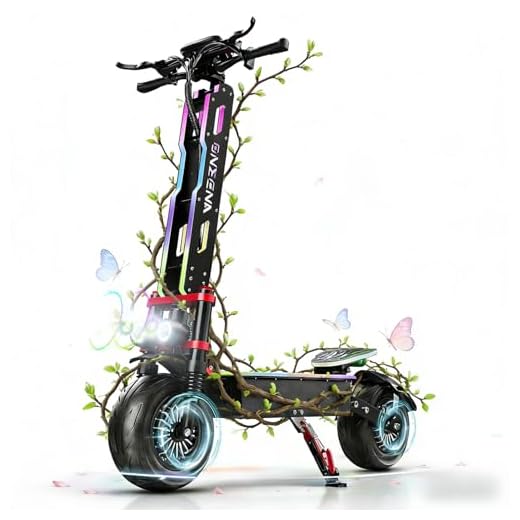 Electric Scooter, 7000W Dual Motor, Up to 55 MPH Max Speed and 60V 38Ah Battery, Large Display, 12" High-Speed Tires Commuting Electric Scooter for Adults with Detachable Seat