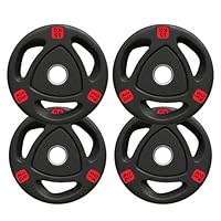 バーベルプレート［50kgセット］ラバー オリンピックシャフト Φ50mm Amazon.co.jp: □大手ジムに続々導入□ラバープレート 計50kg