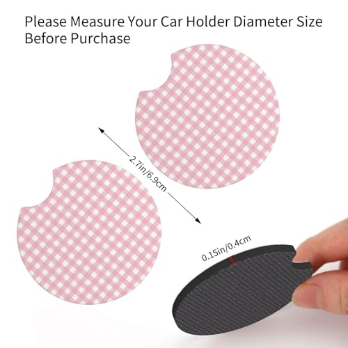 2 Pack portavasos de coche en neopreno absorbente miniatura 4