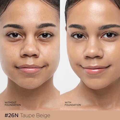 Image of JUNG SAEM MOOL Essential Skin Nuder Cushion | Natural Finish, Buildable Coverage Cushion Foundation by Korean Makeup Artist (Refill Not Included, 0.49 Fl Oz), 26N Taupe Beige