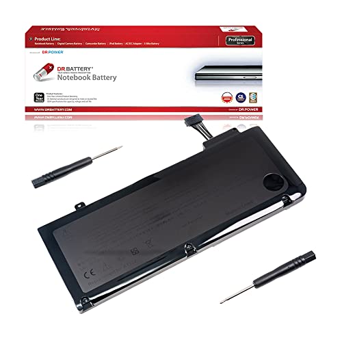 DR BATTERY Replacement Battery A1322 for Apple A1278 MacBook Pro 13 inch Mid 2009 Mid 2010 Early 2011 Late 2011 Mid 2012 [10.95V / 70Wh]