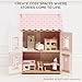 Le Toy Van – Rose Heart Wooden Doll House | Girls & Boys 3 Storey Wooden Dolls House Play Set - Suitable for Ages 3+