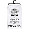 Primitives by kathy lol made you smile dish towel 28 x 28 inches dream job karma bus  urban country home decor