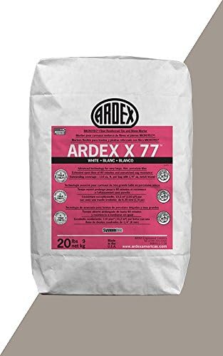 Ardex X77 Gray Microtec Fiber Reinforced Tile and Stone Mortar 20 lb Bag