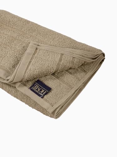 Image of Monte Carlo Essential 100% Cotton Small Bath Towel | 340 GSM Ultra Lightweight & Quick Dry | Soft Absorbent Compact Towel 60x120 cm | Bathroom Towel for Gym, Travel & Daily Use (Soho) | Lemon Yellow