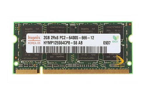 Hynix 2GB PC2-6400S 2RX8 DDR2-800MHz 200PIN SODIMM Laptop Memory - Main Image