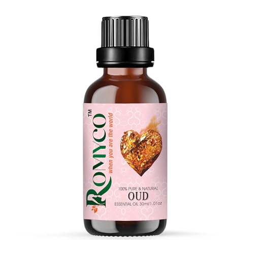 Image of Romyco White Oud Essential Oil 30ml (Arabic White) for Use in Diffuser | Long-Lasting Luxury Perfume, Cologne, Scent for Men & Women | Alcohol-Free | Pure Natural & Undiluted