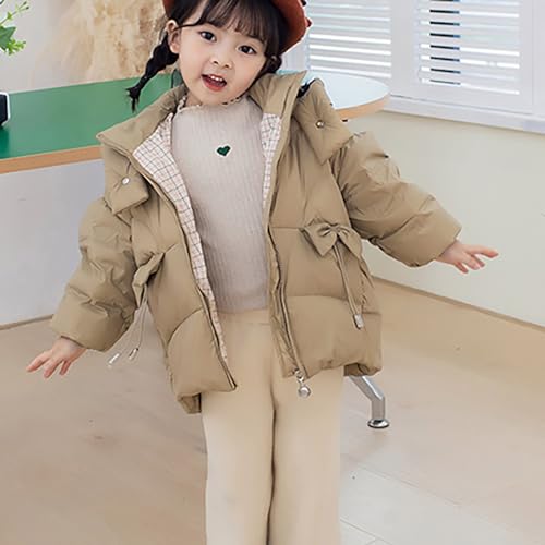 Kids Girls Boys Winter Warm Thick Solid Cotton Long Sleeve Jacket Coat Clothes Girls Padded Outfit Size 84