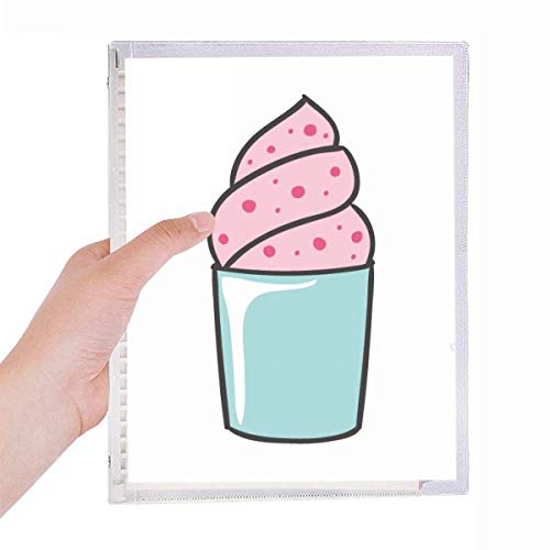 Carnet à spirale rechargeable rose Sweet Cup pour notes et organisation au quotidien