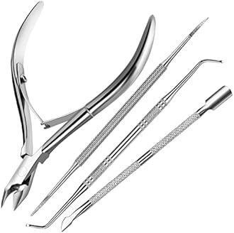 FANDAMEI Ingrown Toenail Removal Kit, Pedicure Tools, Nail Care Kit, Cuticle Trimmer, Nail Cuticle Nippers, Cuticle Kit Stainless Steel, Cuticle Clippers, Cuticle Pushers, Manicure Kit, Pedicure Kit