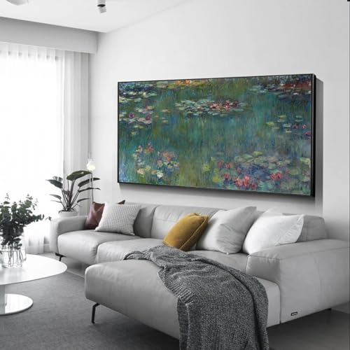 Peintures Monet Nénuphars pour créer une ambiance apaisante dans votre salon