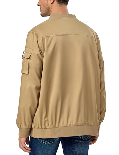 Little Donkey Andy Men's Lightweight Bomber Jacket Causal Fashion Flight Windbreaker Fall Spring Outdoor Coat2