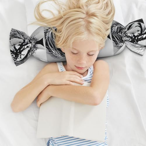 Almohada de espuma viscoelástica negro tamaño único miniatura 6