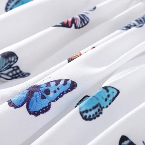 Image of Girls' 2 piece outfit Butterfly Off-shoulder spaghetti Trim Top and Pants set 7-13 Years